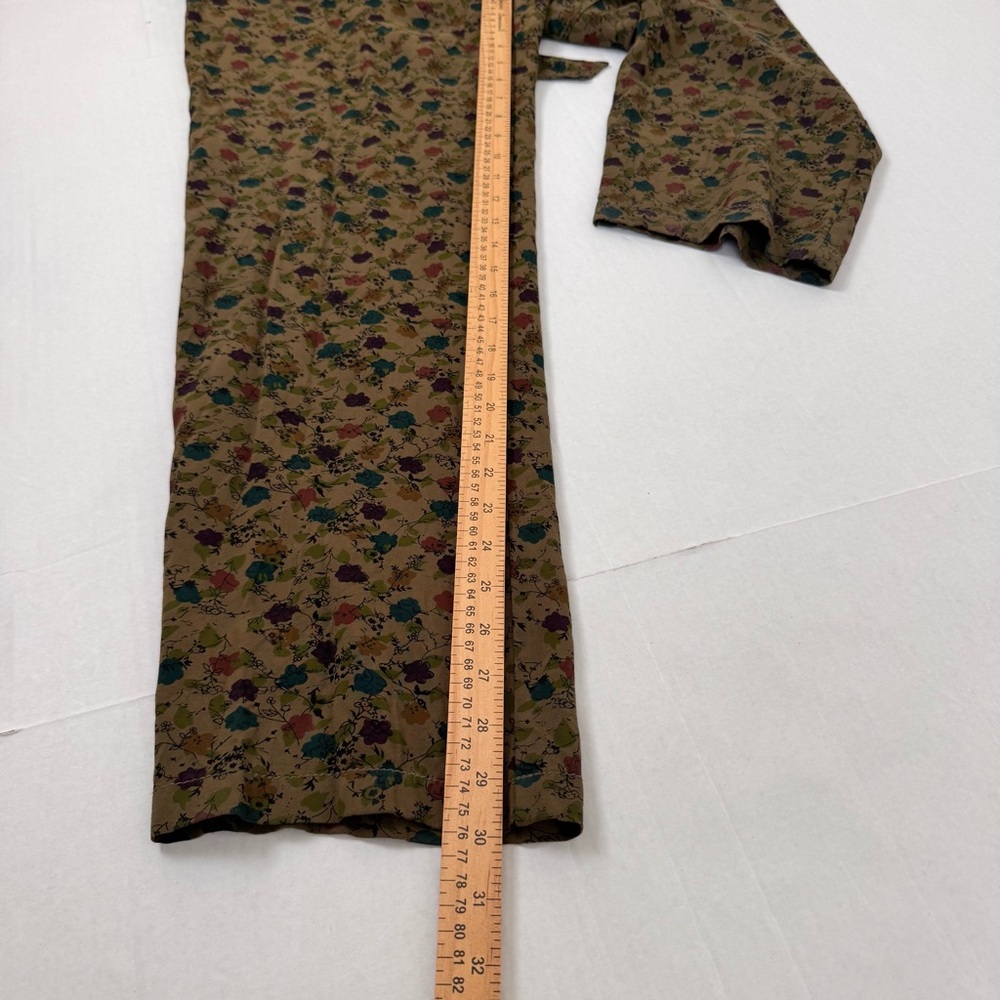 Free people Floral Rayon Overalls Jumpsuit Green Lightweight - Picture 15 of 15